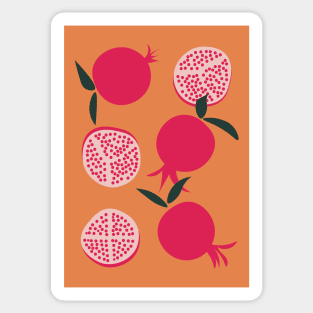 Pomegranate Illustration Print 1 Sticker